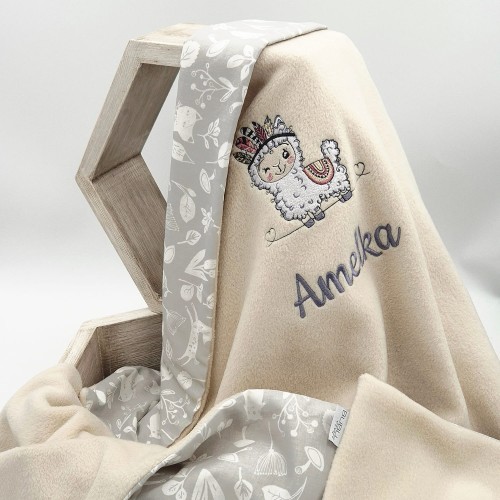 KOCYK z imieniem i metryczką LAMA boho