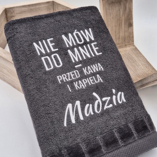 RĘCZNIK nie mów do mnie przed kawą i kąpielą