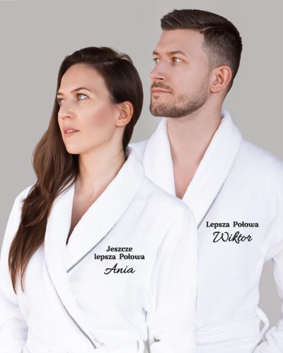 SZLAFROKI na prezent dla pary LEPSZA POŁOWA