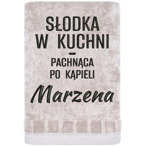 RĘCZNIK DLA FANKI WYPIEKÓW słodka w kuchni - pachnąca po kąpieli