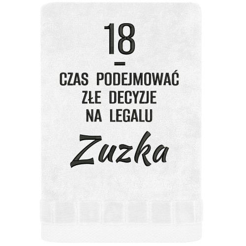 RĘCZNIK NA 18-TE URODZINY czas podejmować złe decyzje legalnie