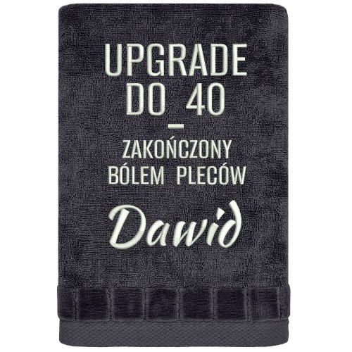 RĘCZNIK upgrade do 40 - zakończony bólem pleców