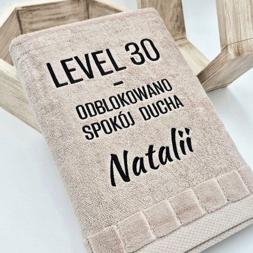 RĘCZNIK URODZINOWY level 30 - odblokowano spokój ducha
