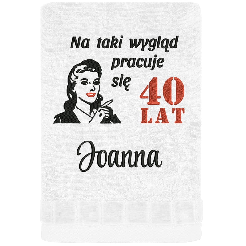 RĘCZNIK na taki wygląd pracuje się 40 lat