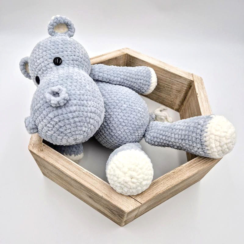 Maskotka handmade HIPOPOTAM - Himalaya Dolphin Baby