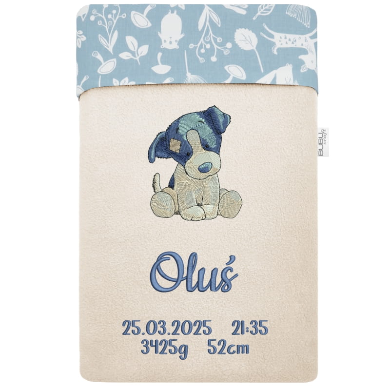 KOCYK z imieniem i metryczką PIESEK